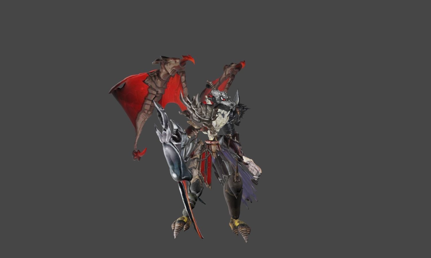 Zeloeman D 5 demon holding sword 3D model_18