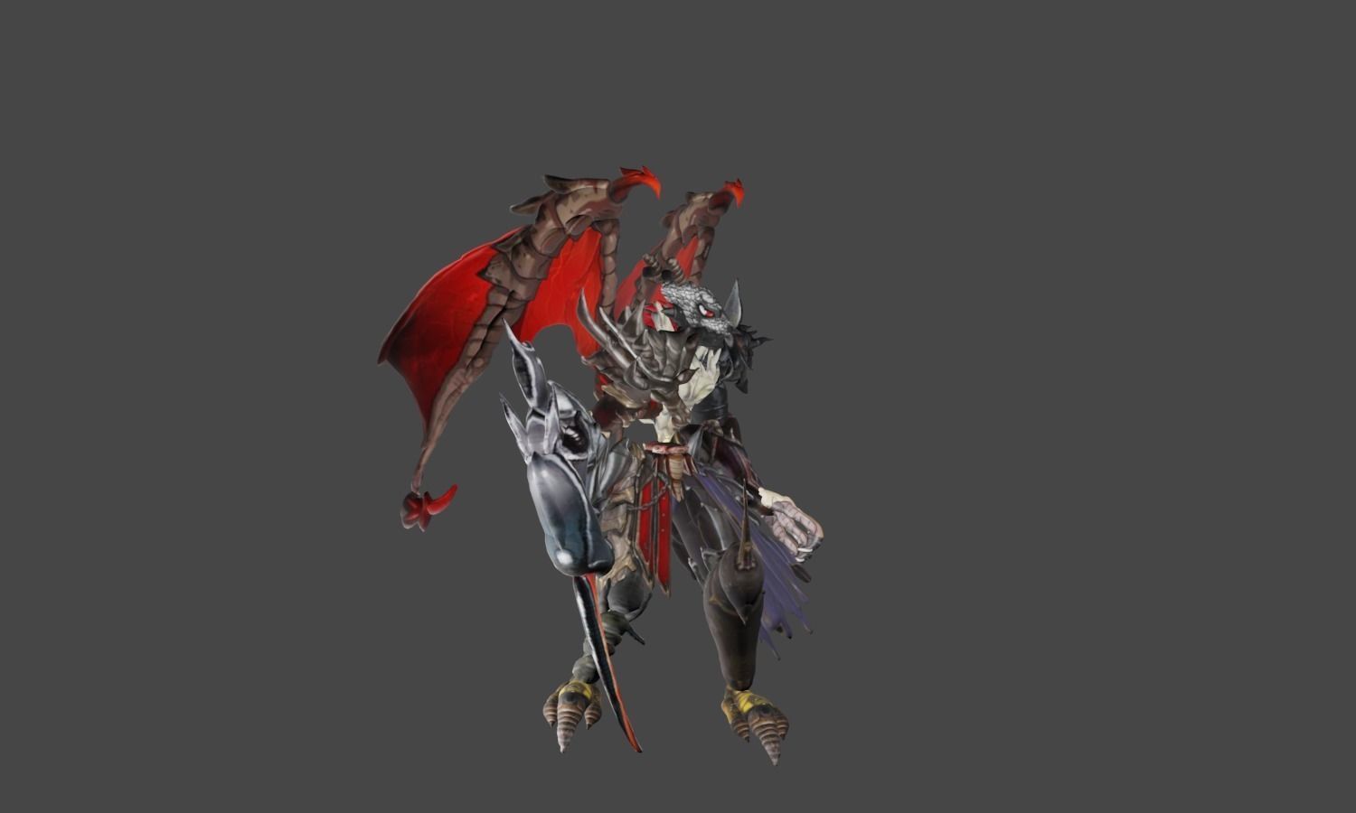 Zeloeman D 5 demon holding sword 3D model_22