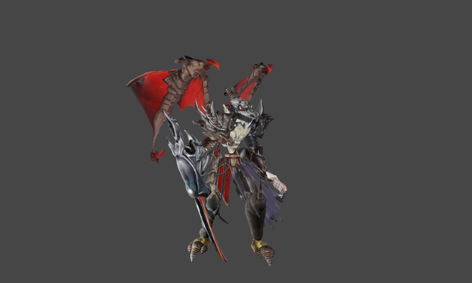 Zeloeman D 5 demon holding sword 3D model_10