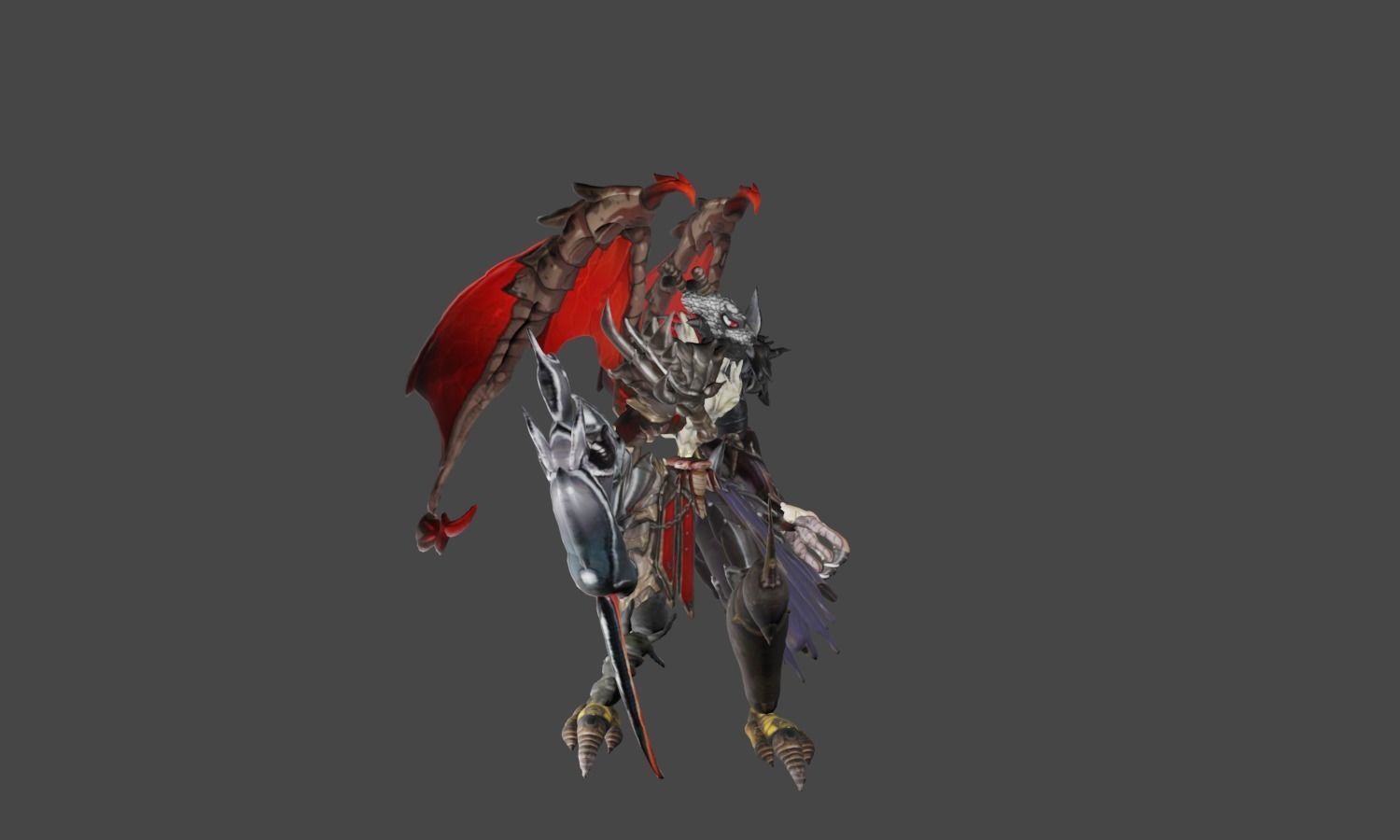 Zeloeman D 5 demon holding sword 3D model_23