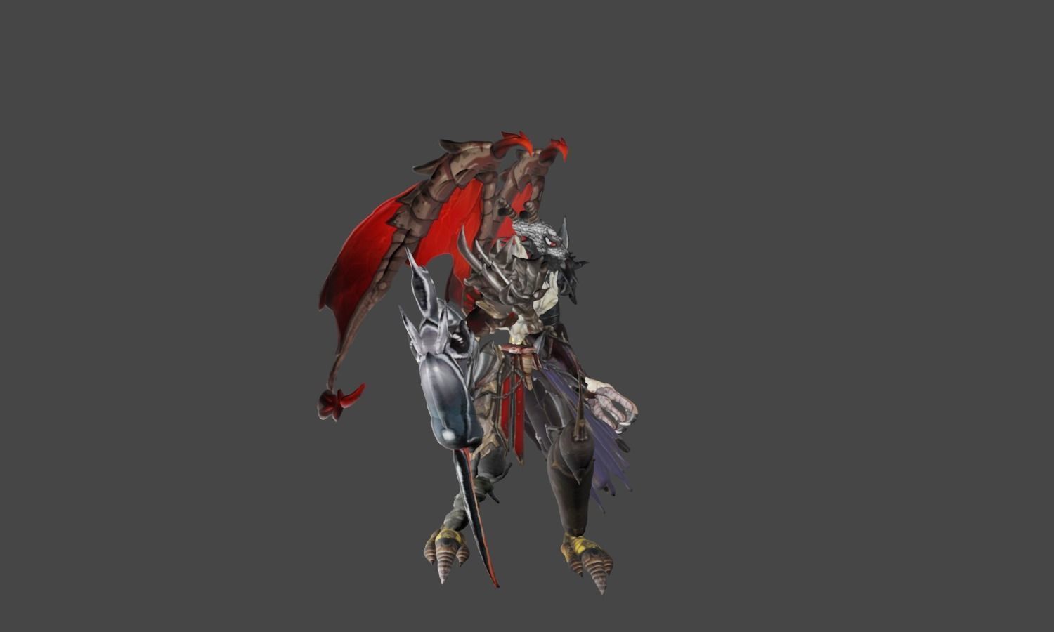 Zeloeman D 5 demon holding sword 3D model_24