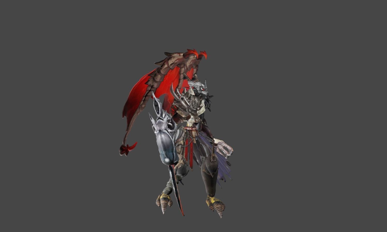 Zeloeman D 5 demon holding sword 3D model_25