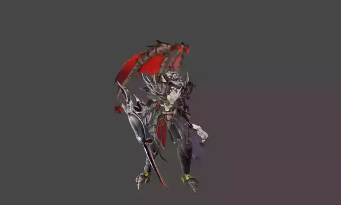 Zeloeman D 5 demon holding sword