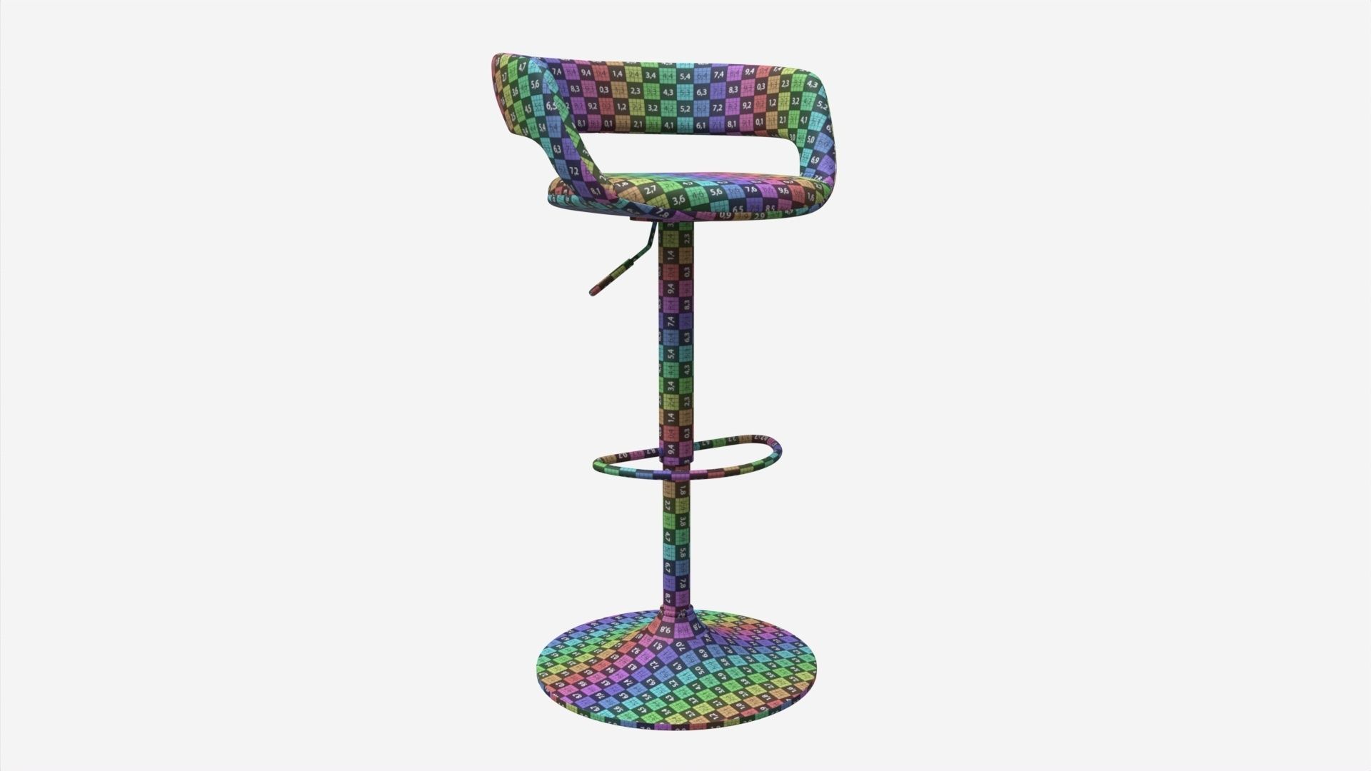 Bar Stool Grace 3D model_6