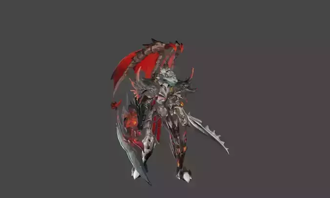 Zeloeman D 3 demon with wings 3D model