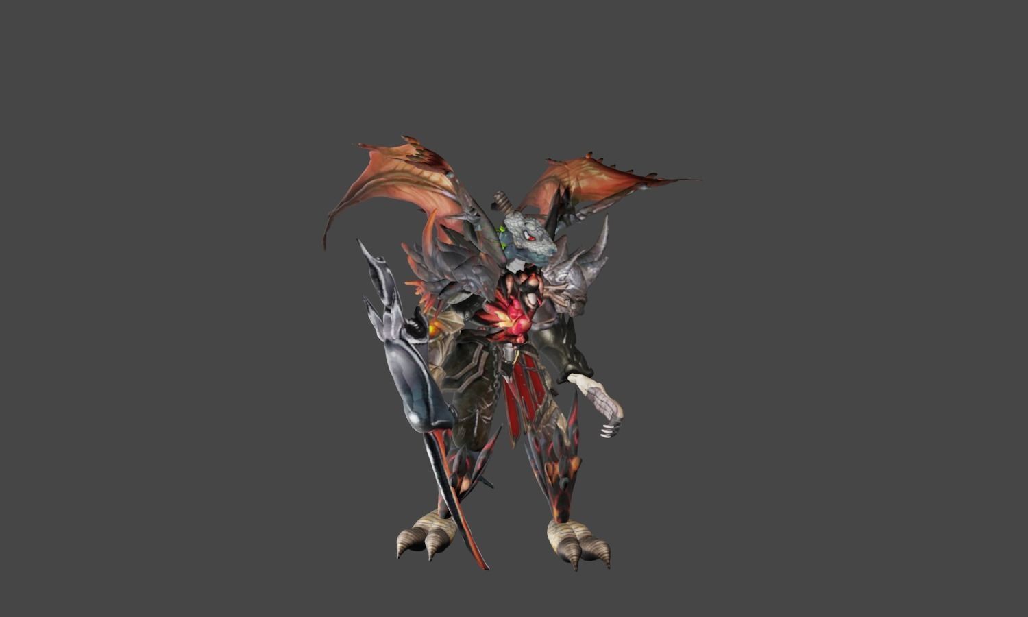 Zeloeman D 2 demon with wings 3D model_15