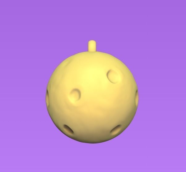 Cute Full Moon 3D print model_3