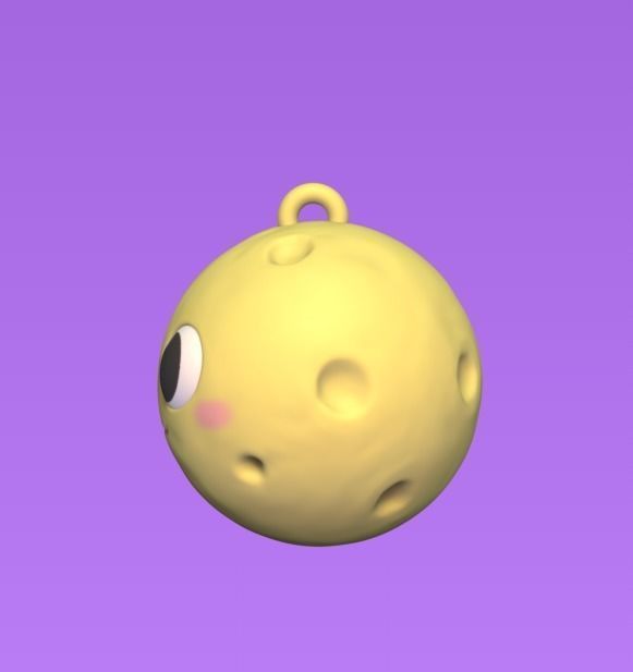 Cute Full Moon 3D print model_2