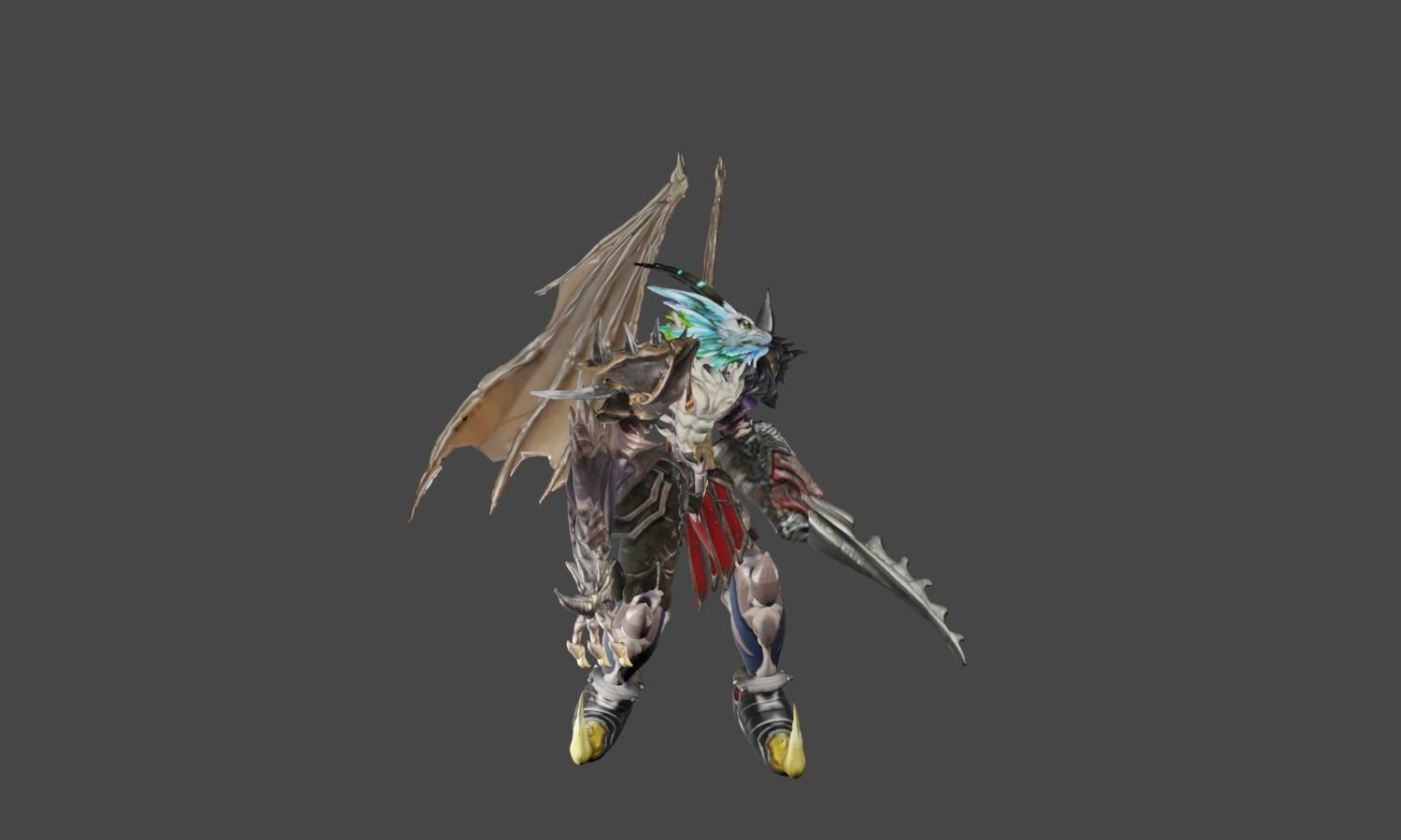 Zeloeman D 1 demon with wings 3D model_20