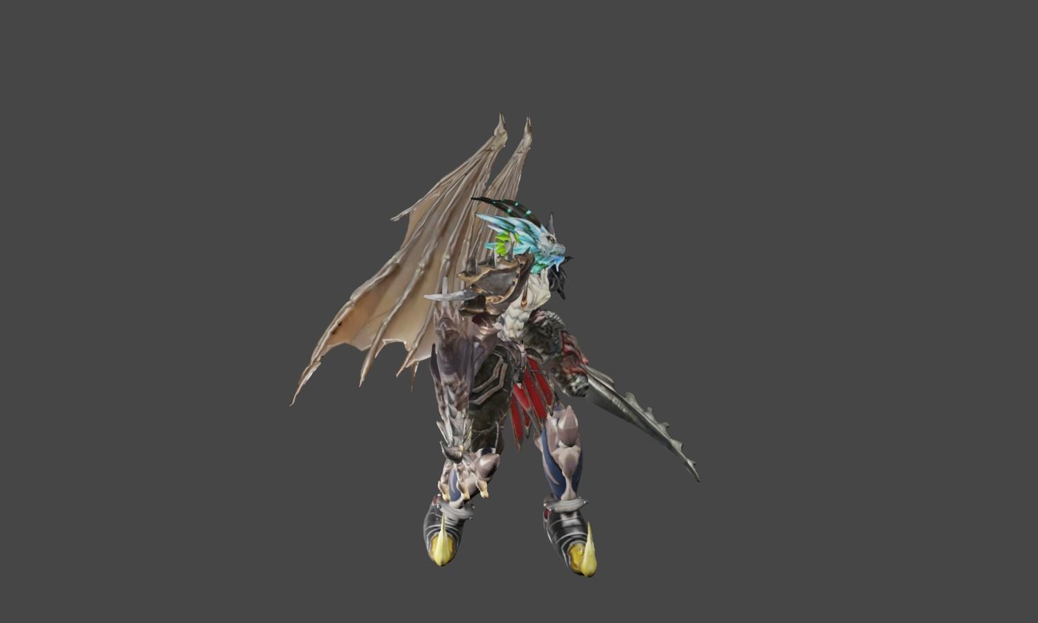 Zeloeman D 1 demon with wings 3D model_25