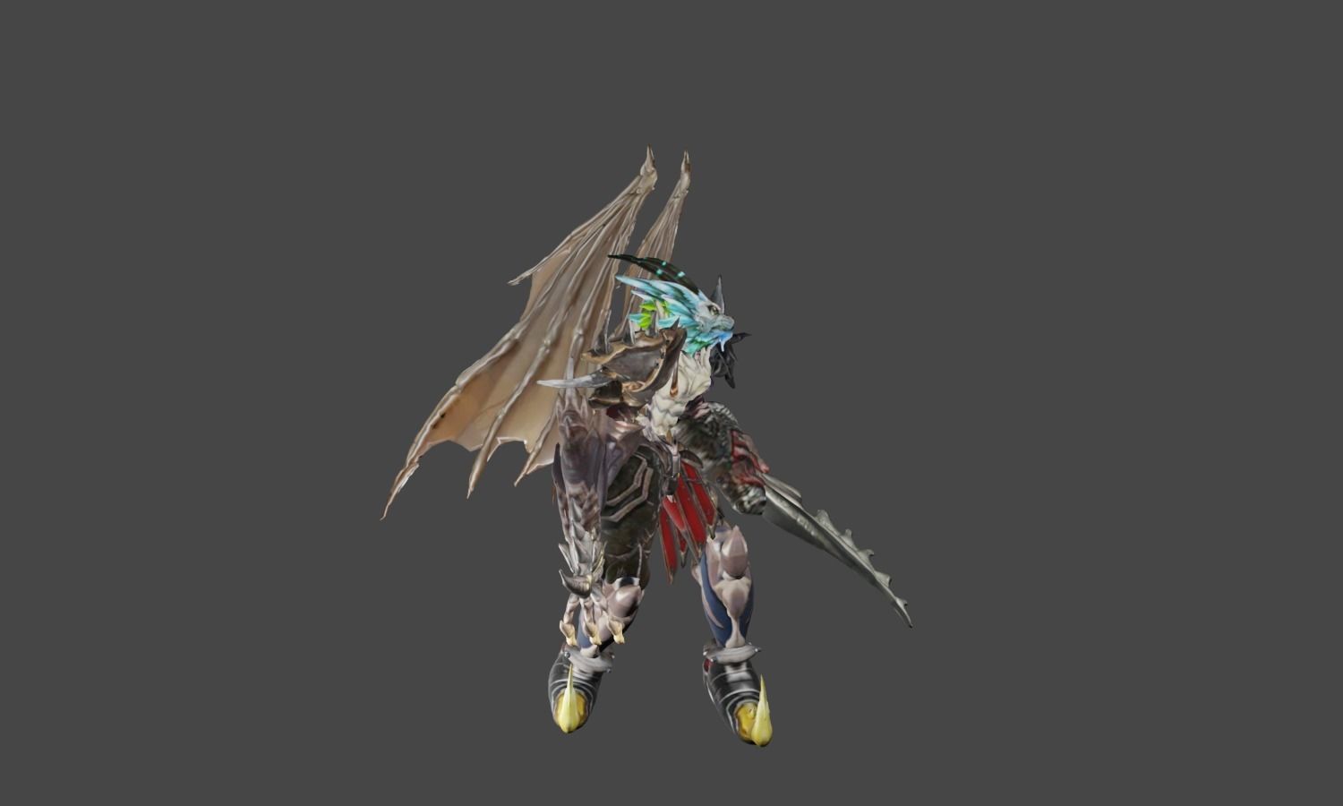 Zeloeman D 1 demon with wings 3D model_24