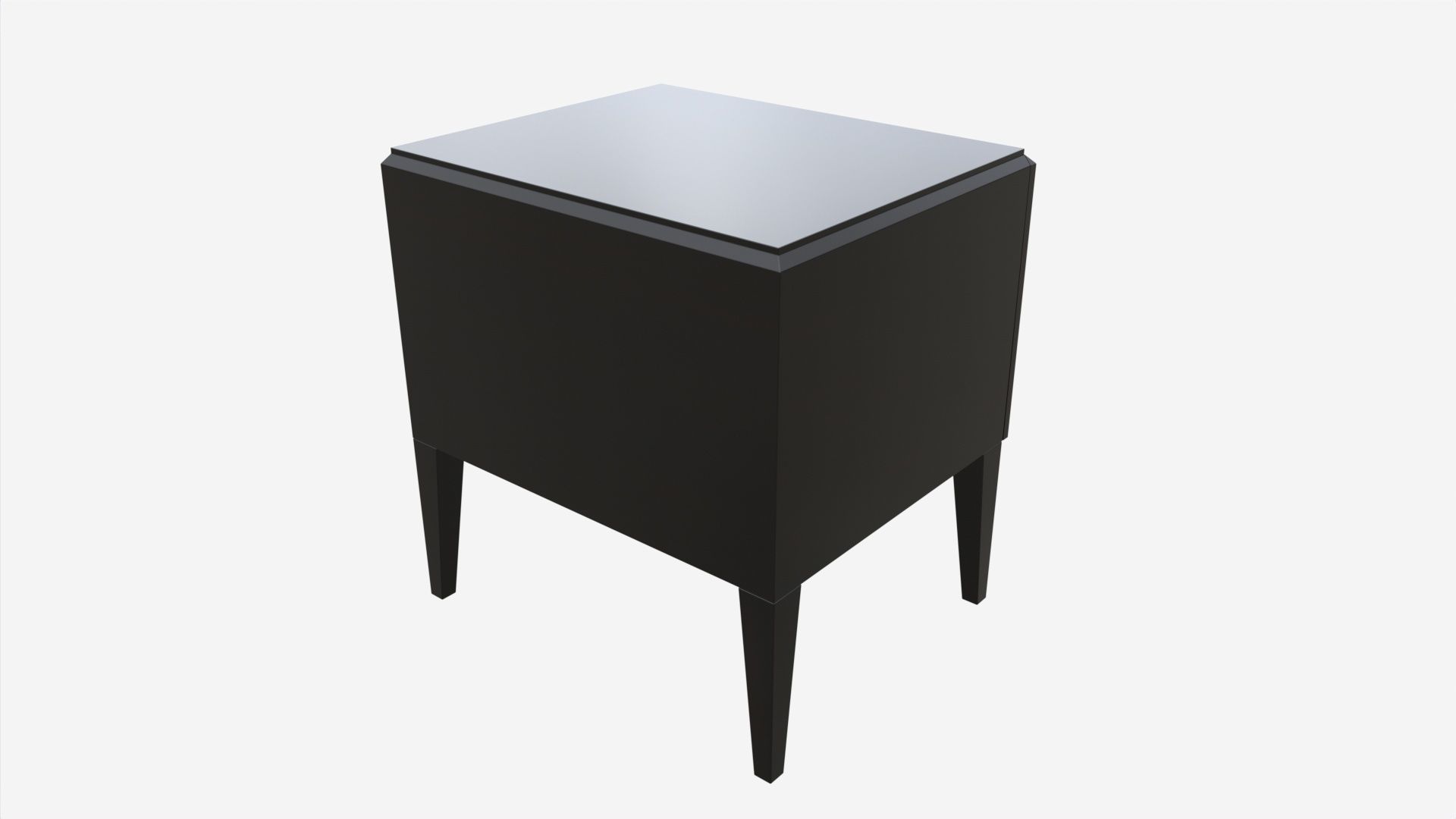 Bedside Table Wooden Art Deco 3D model_1