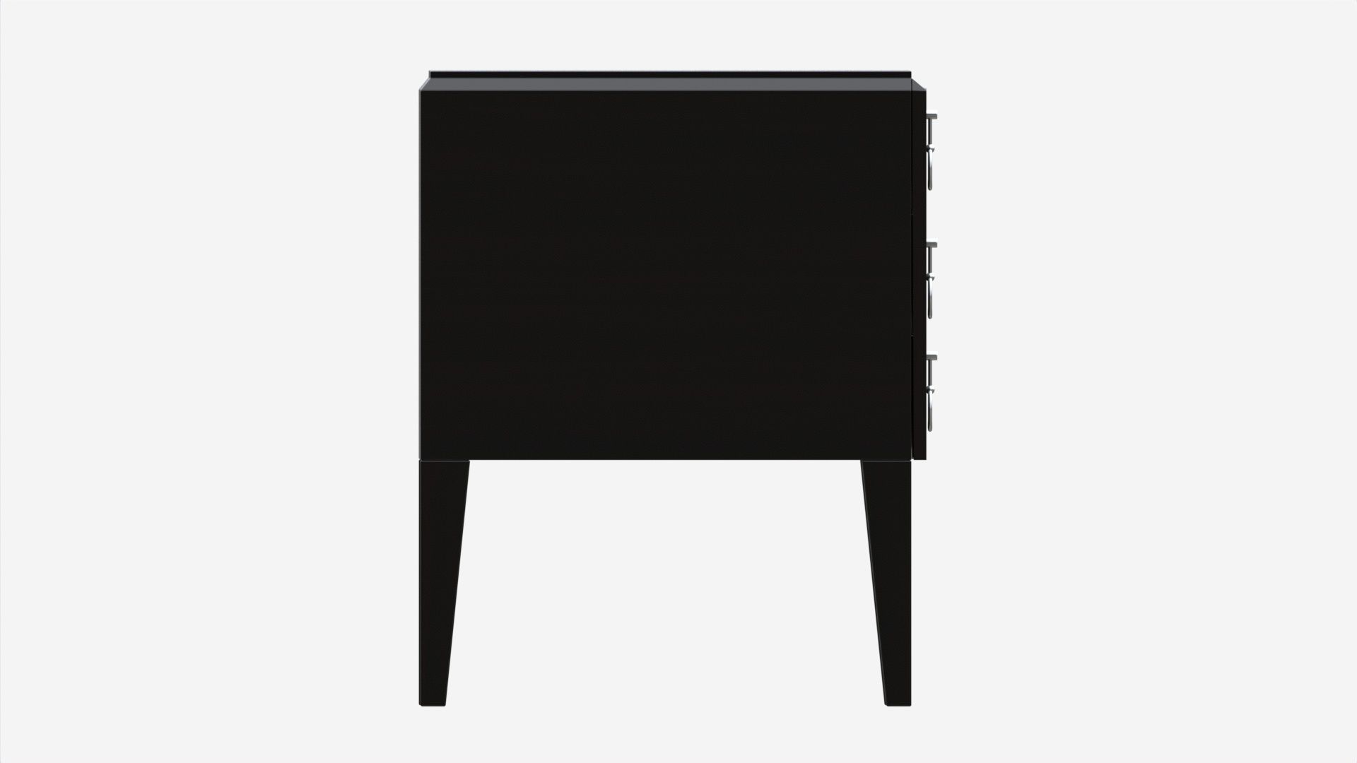 Bedside Table Wooden Art Deco 3D model_4