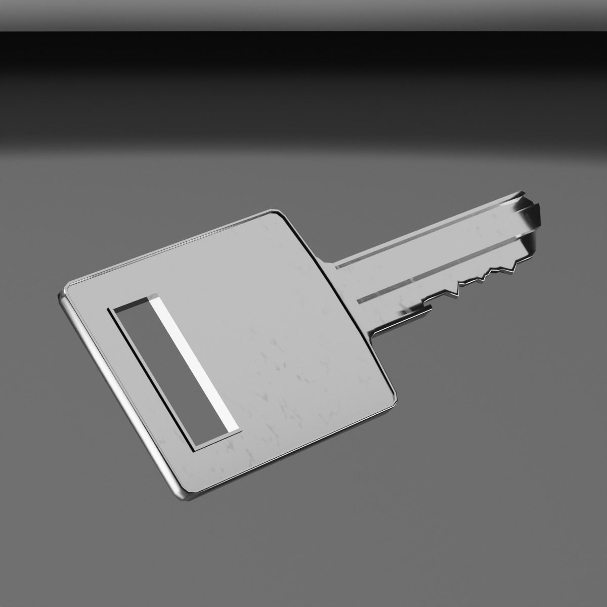 single square padlock 3D model_8