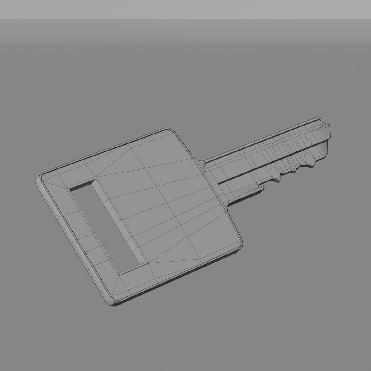 single square padlock 3D model_9