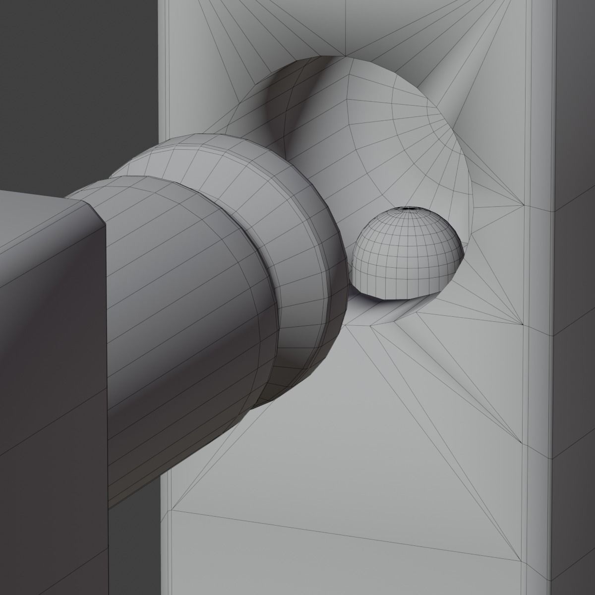 single square padlock 3D model_7