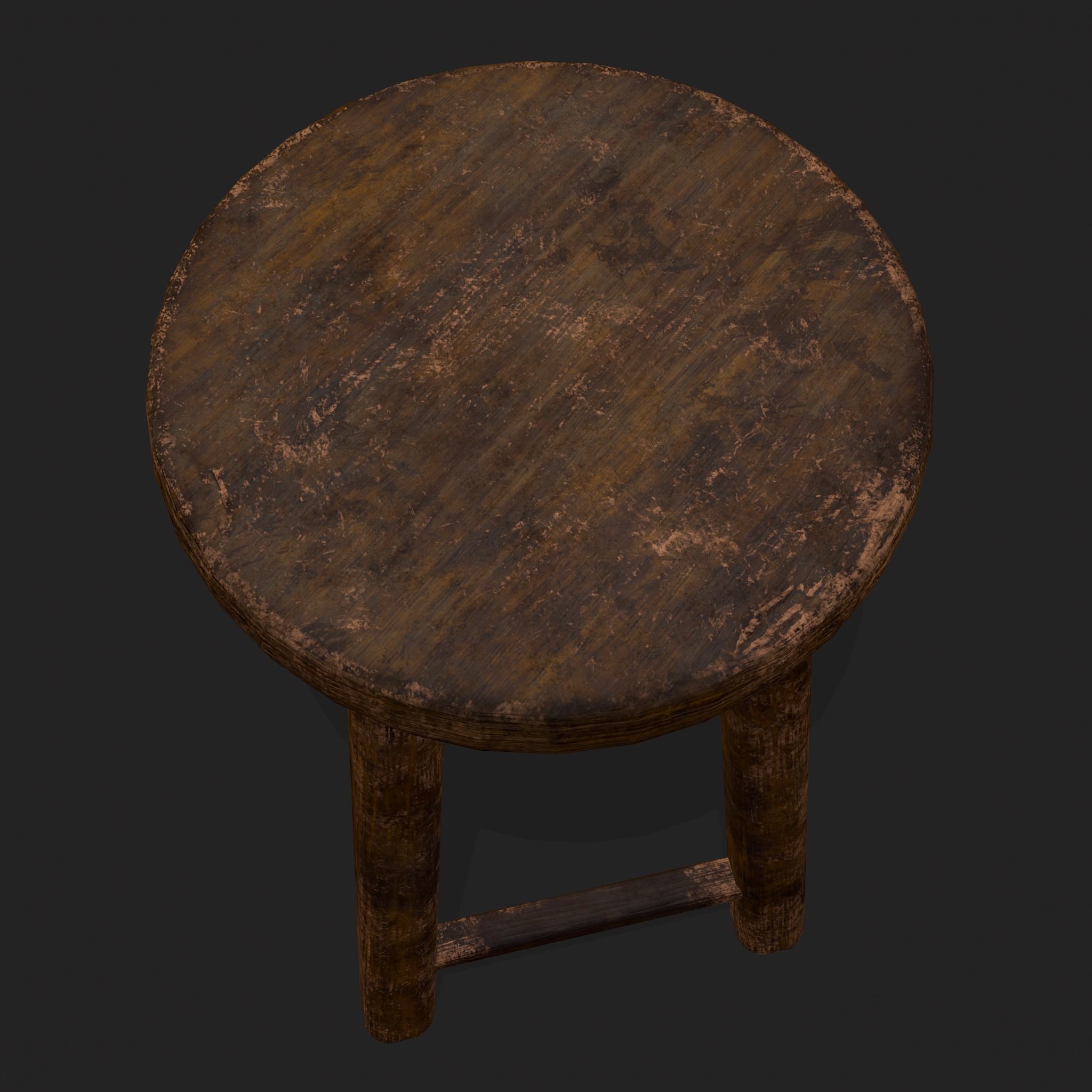 Rustic Wooden Kitchen Furniture Pack 3D Model Collection_24