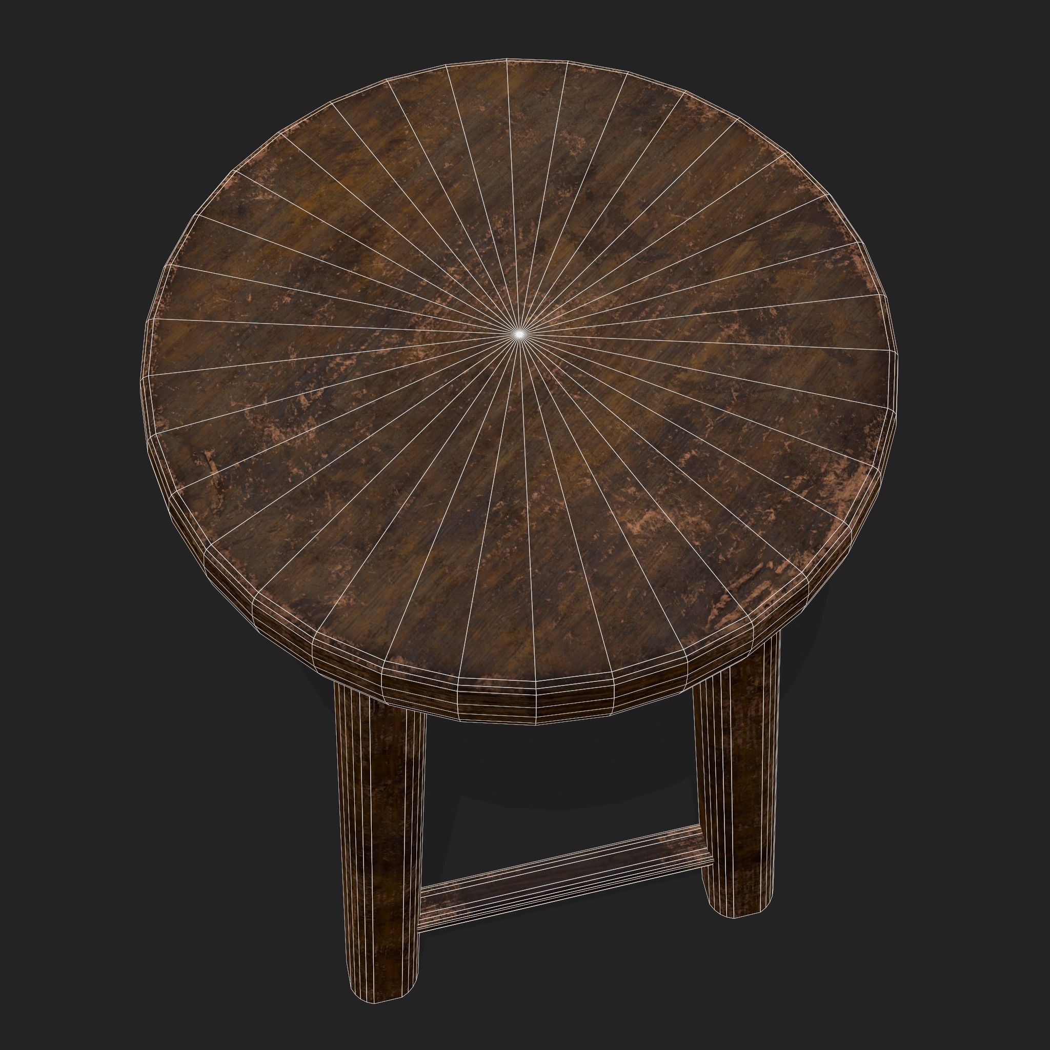 Rustic Wooden Kitchen Furniture Pack 3D Model Collection_25