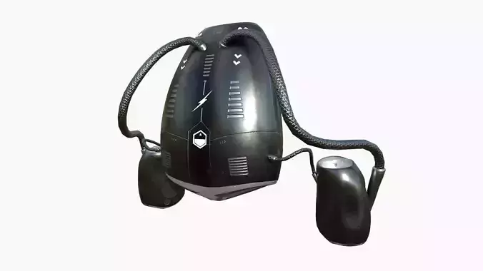 Jetpack I06 Dark Steel - SciFi Character Design Low-poly 3D model