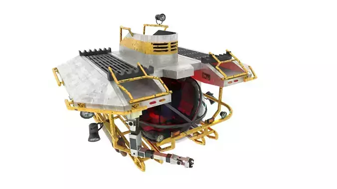Submarine Low-poly 3D model