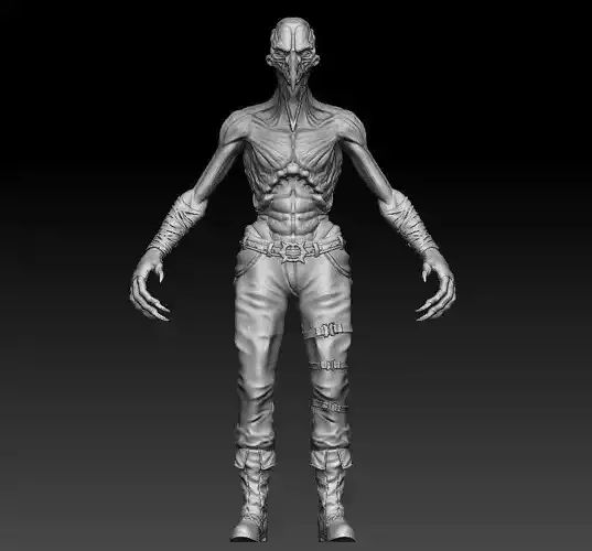Plague Doctor Monster 3D Model High Poly 3D model