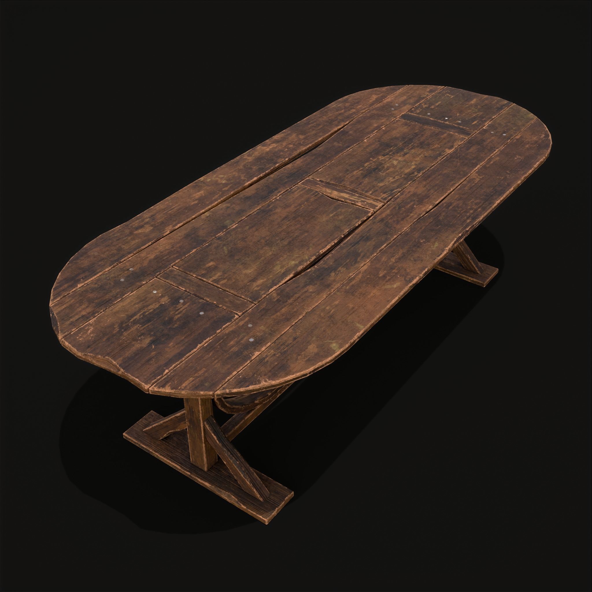 Rustic Table and Bent Stick Chairs 3D Model Collection_30