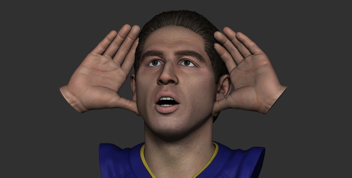 JUAN ROMAN RIQUELME BOCA JUNIORS TOPO GIGIO 3D print model_1