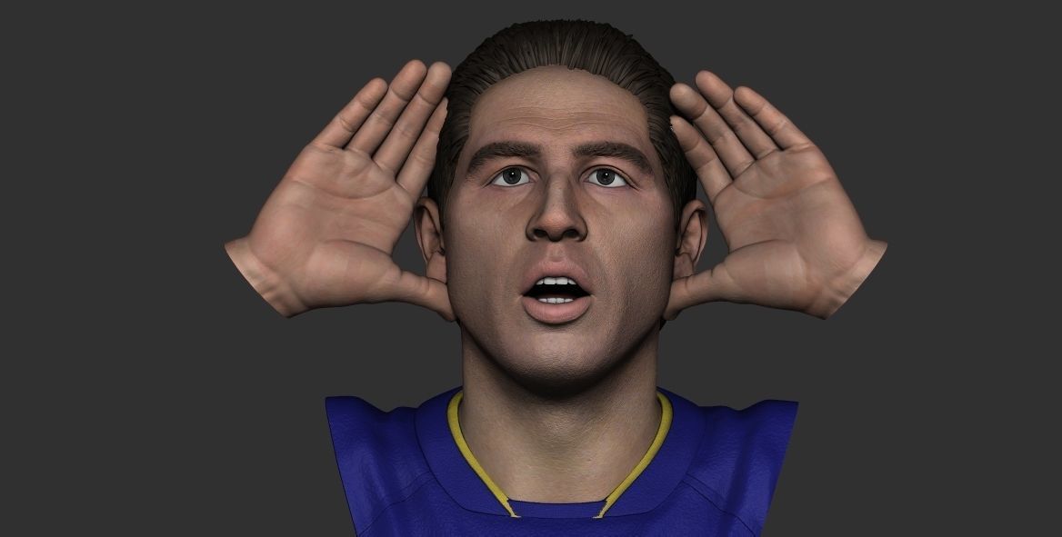 JUAN ROMAN RIQUELME BOCA JUNIORS TOPO GIGIO 3D print model_3