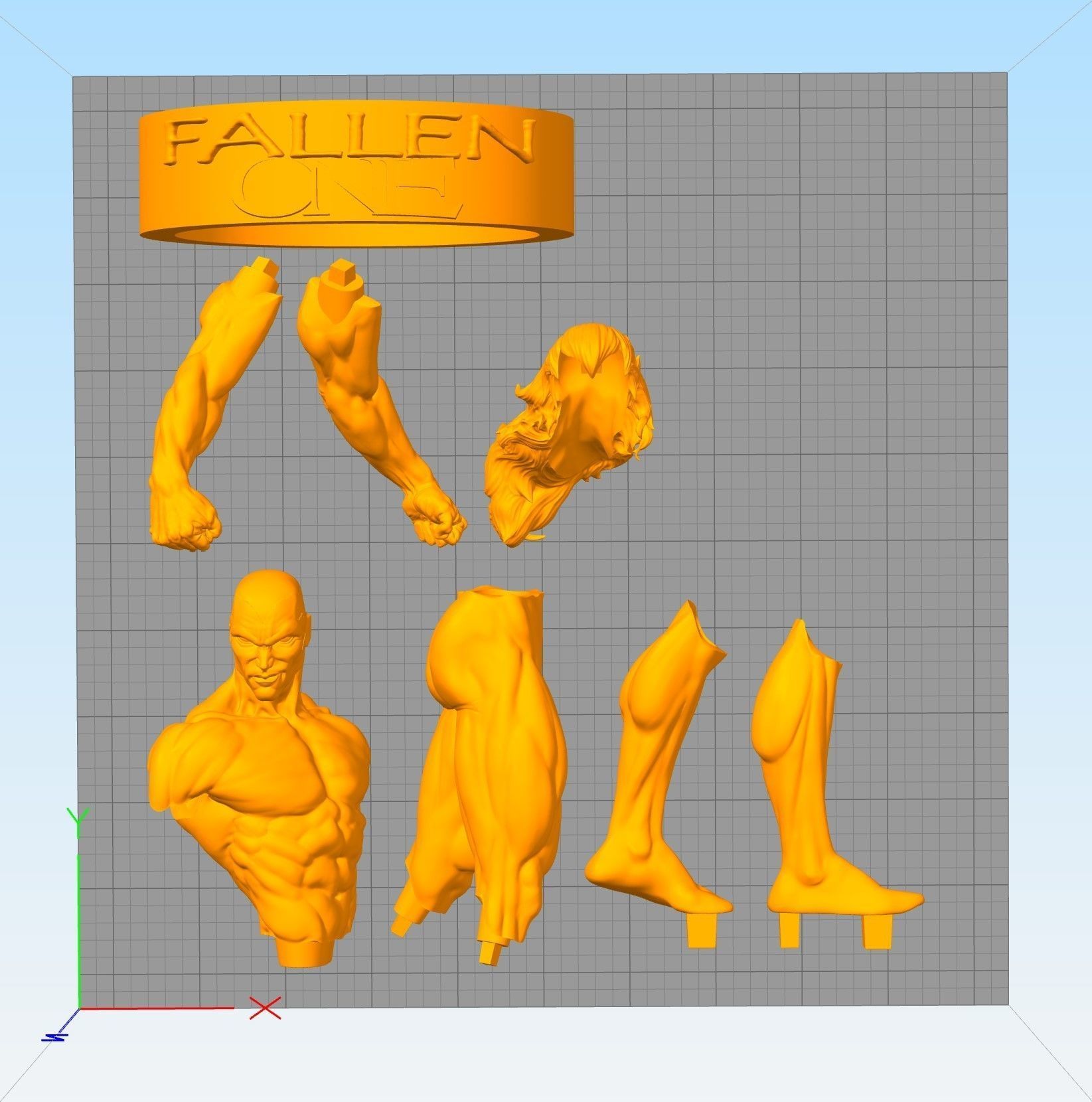 The Fallen One 3D print model_7