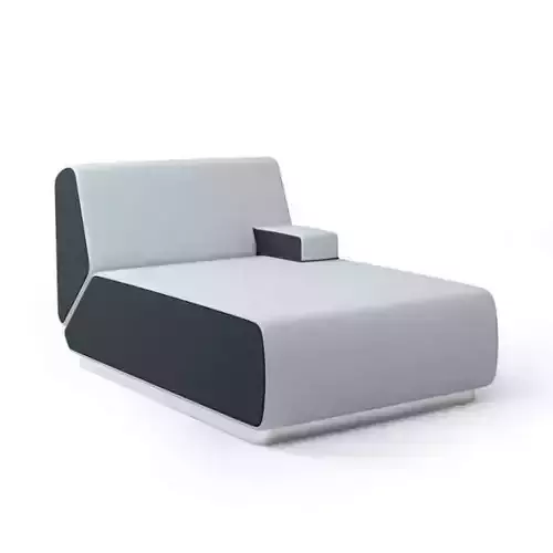 Grey Vinyl Retro Armchair