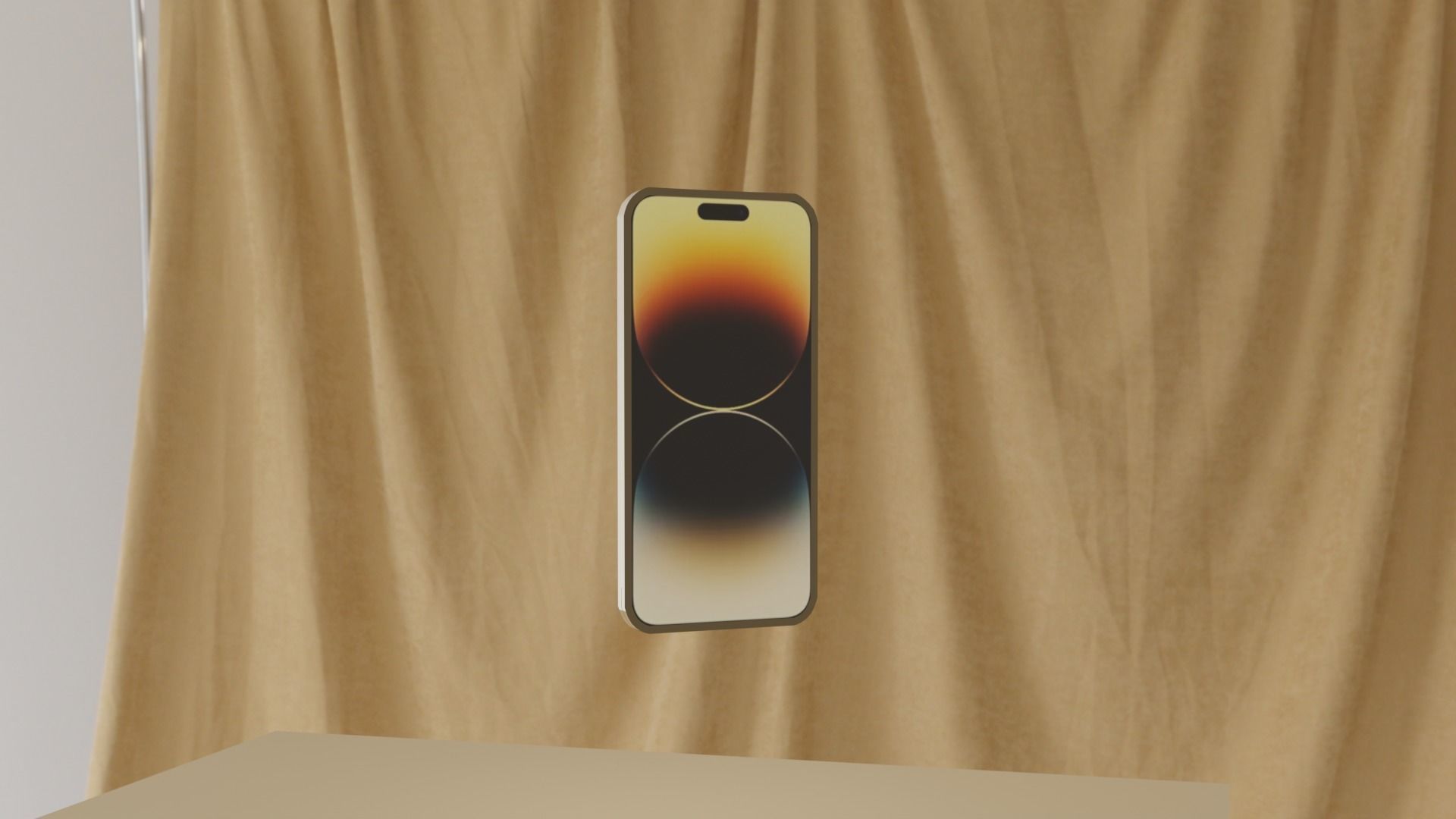 Iphone 14 Pro Max 3D Gold Model 3D print model_7