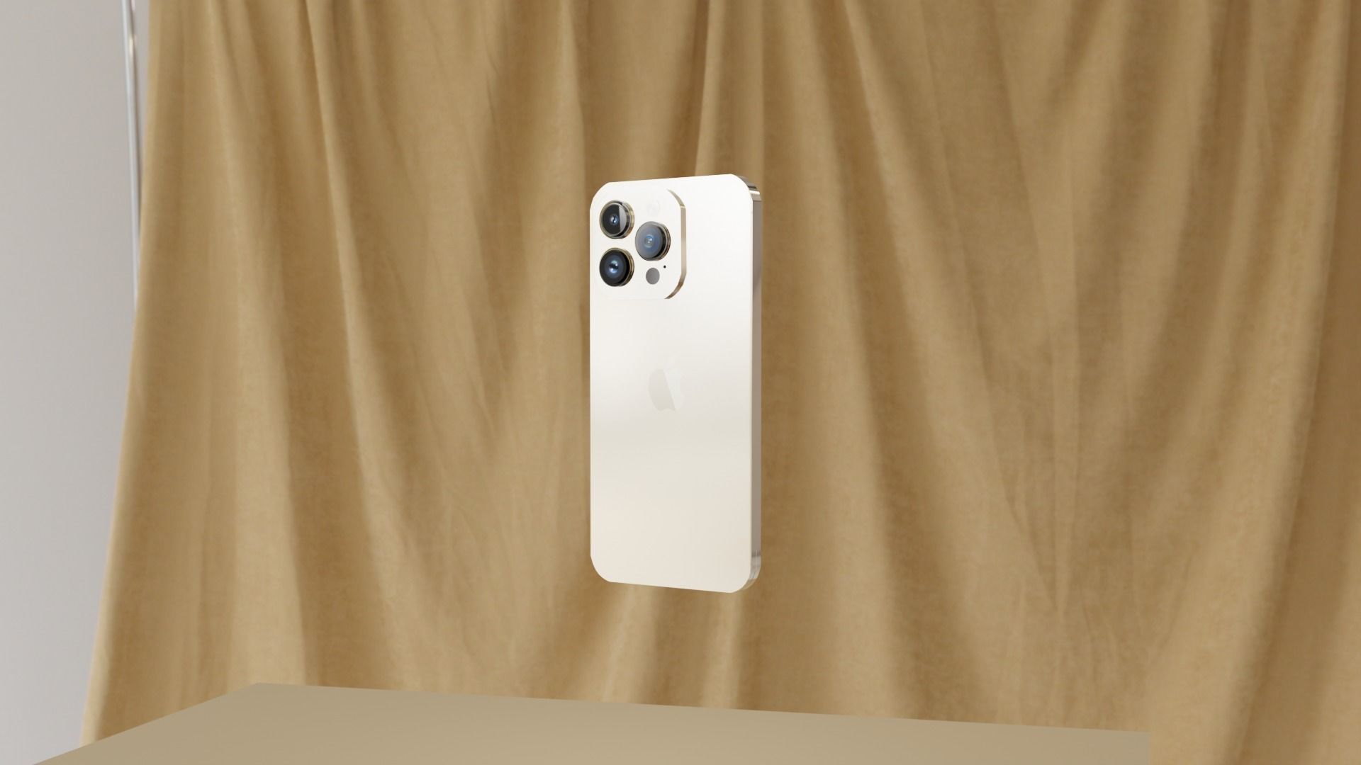 Iphone 14 Pro Max 3D Gold Model 3D print model_9