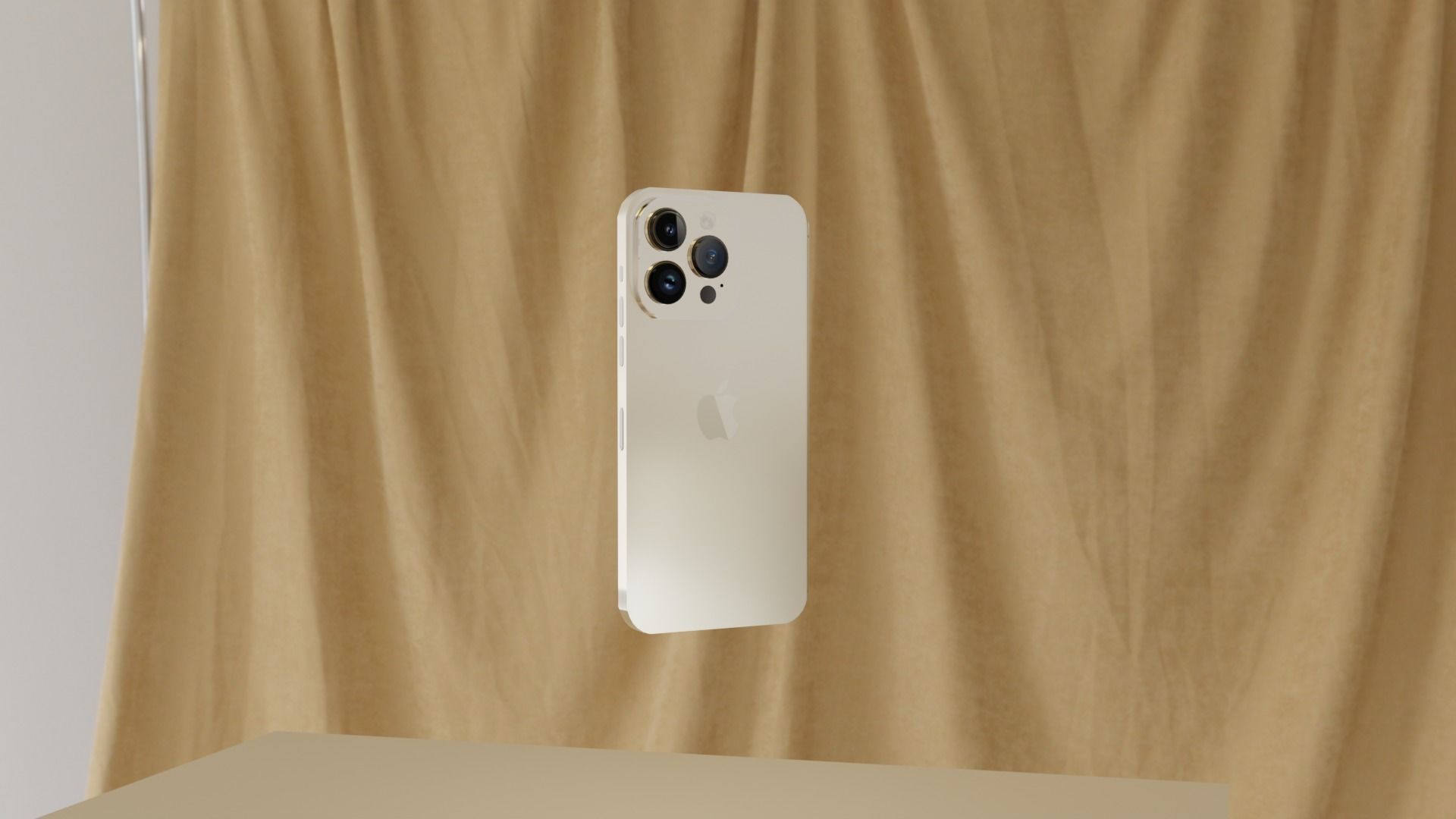 Iphone 14 Pro Max 3D Gold Model 3D print model_8