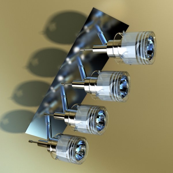 Halogen Ceiling Light 08 Photoreal 3D model_12