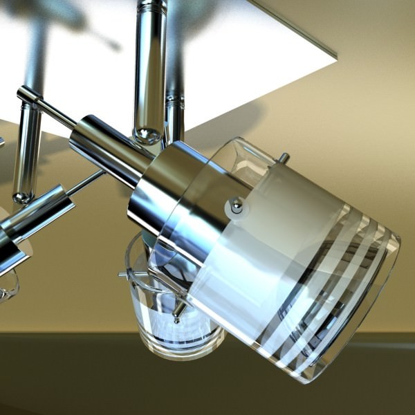 Halogen Ceiling Light 08 Photoreal 3D model_3