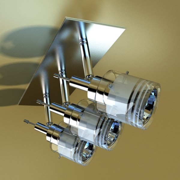 Halogen Ceiling Light 08 Photoreal 3D model_11