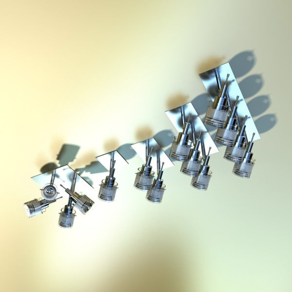 Halogen Ceiling Light 08 Photoreal 3D model_9