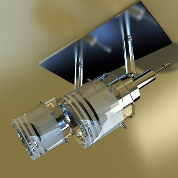 Halogen Ceiling Light 08 Photoreal 3D model_8