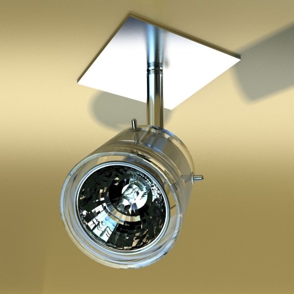 Halogen Ceiling Light 08 Photoreal 3D model_7
