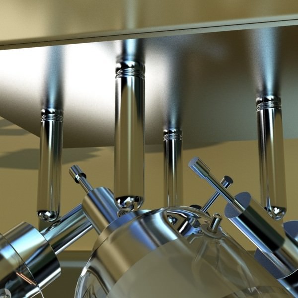 Halogen Ceiling Light 08 Photoreal 3D model_4