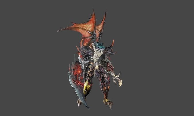 Zeloeman G 4 demon with wings 3D model