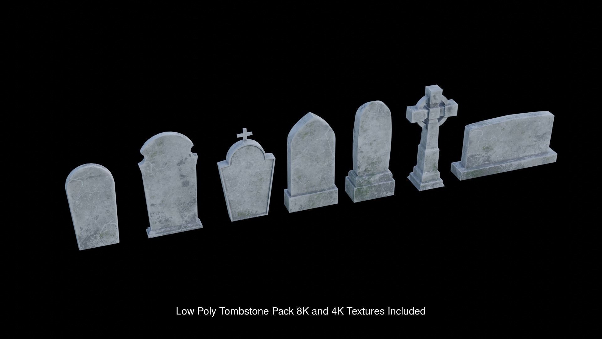 Halloween Essential props 3D Model Collection_5