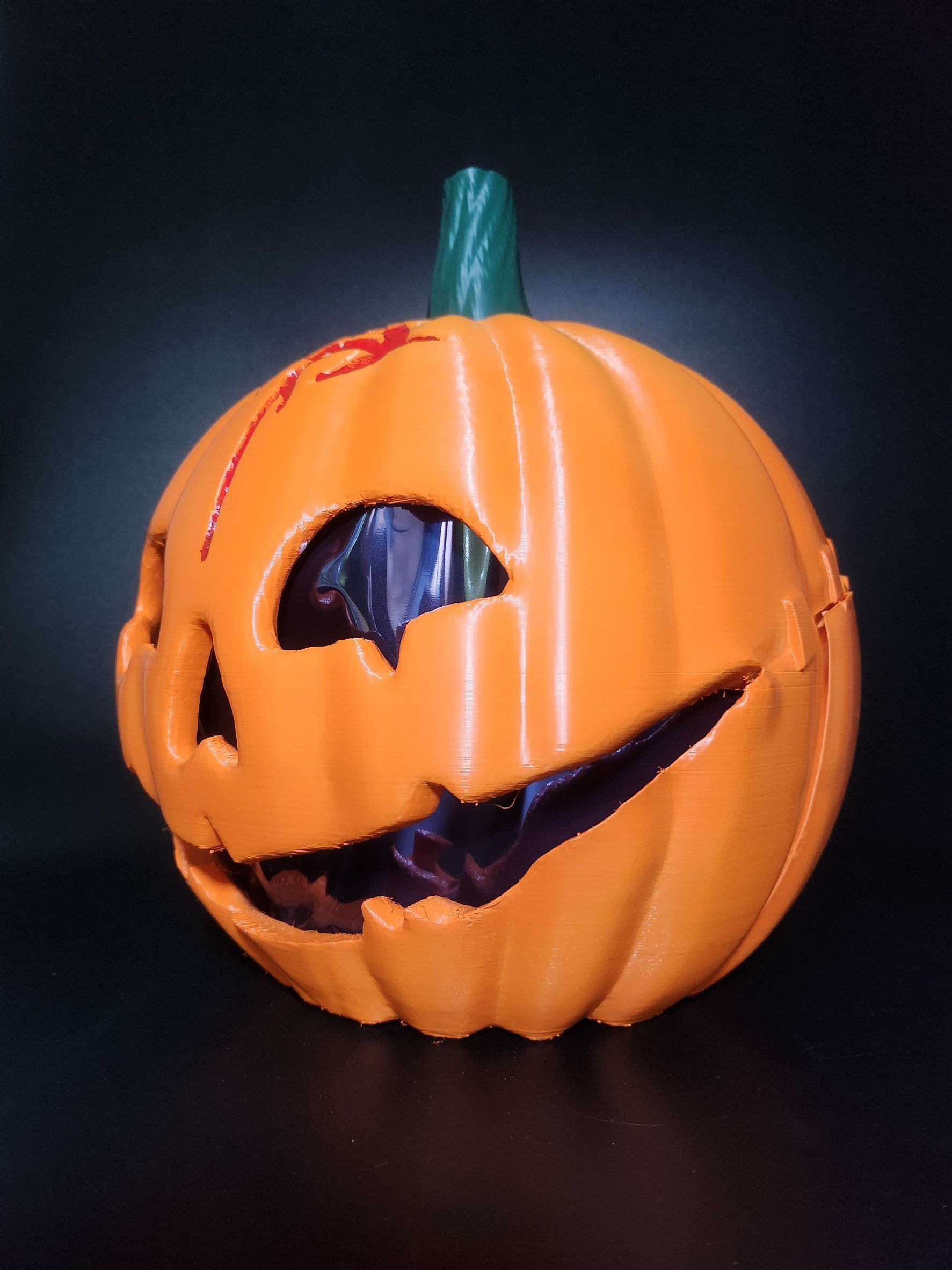 Fake mafty pumpkin helmet 3D print model_15
