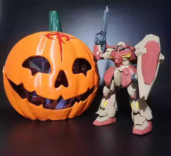 Fake mafty pumpkin helmet 3D print model