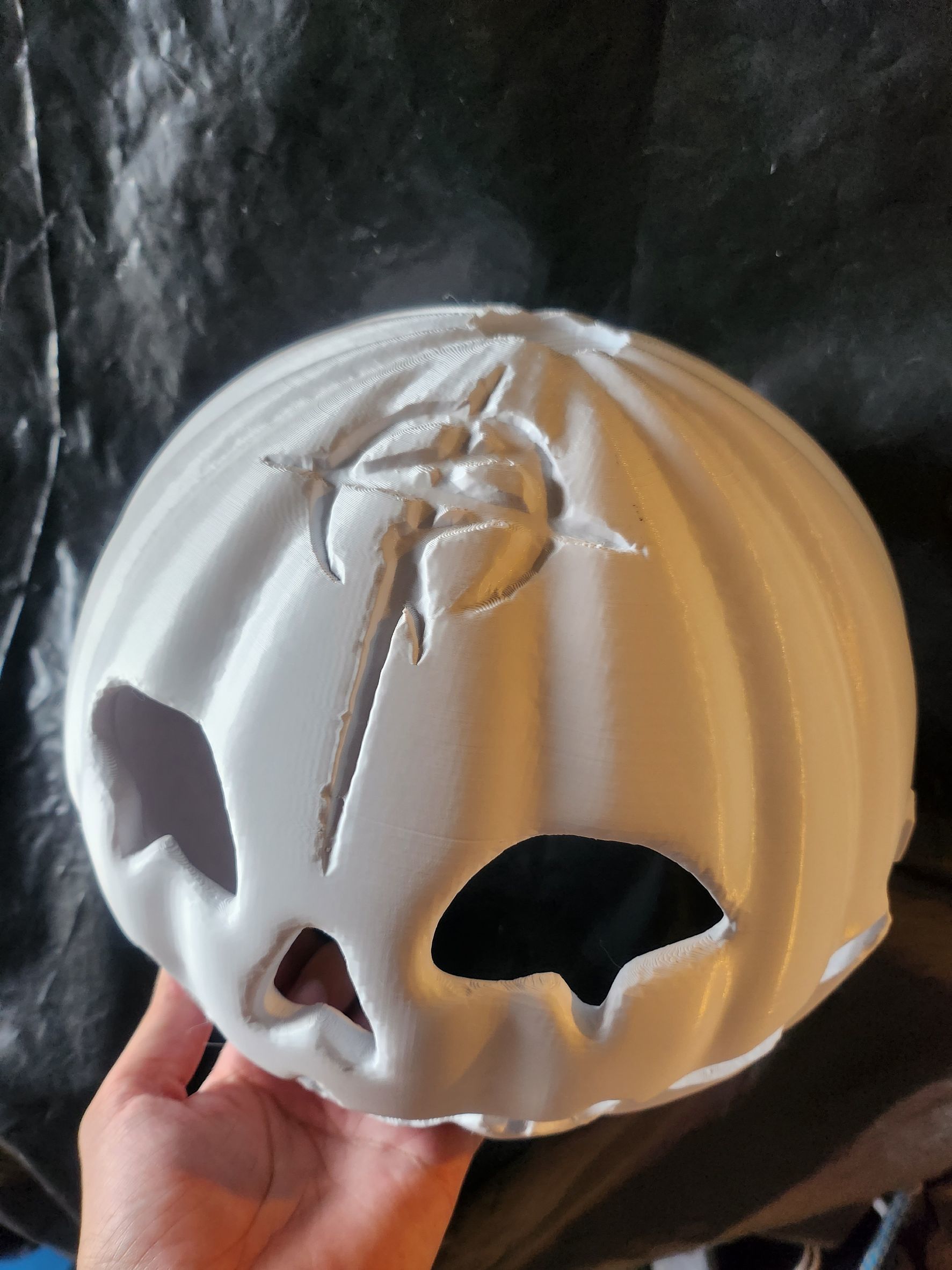 Fake mafty pumpkin helmet 3D print model_21