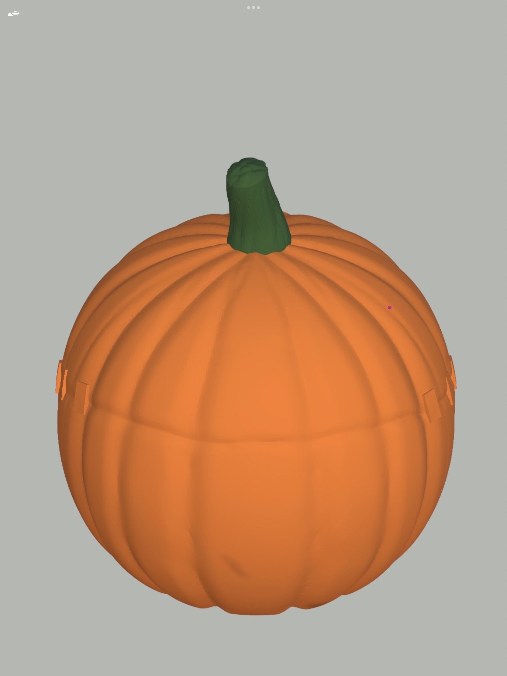 Fake mafty pumpkin helmet 3D print model_5