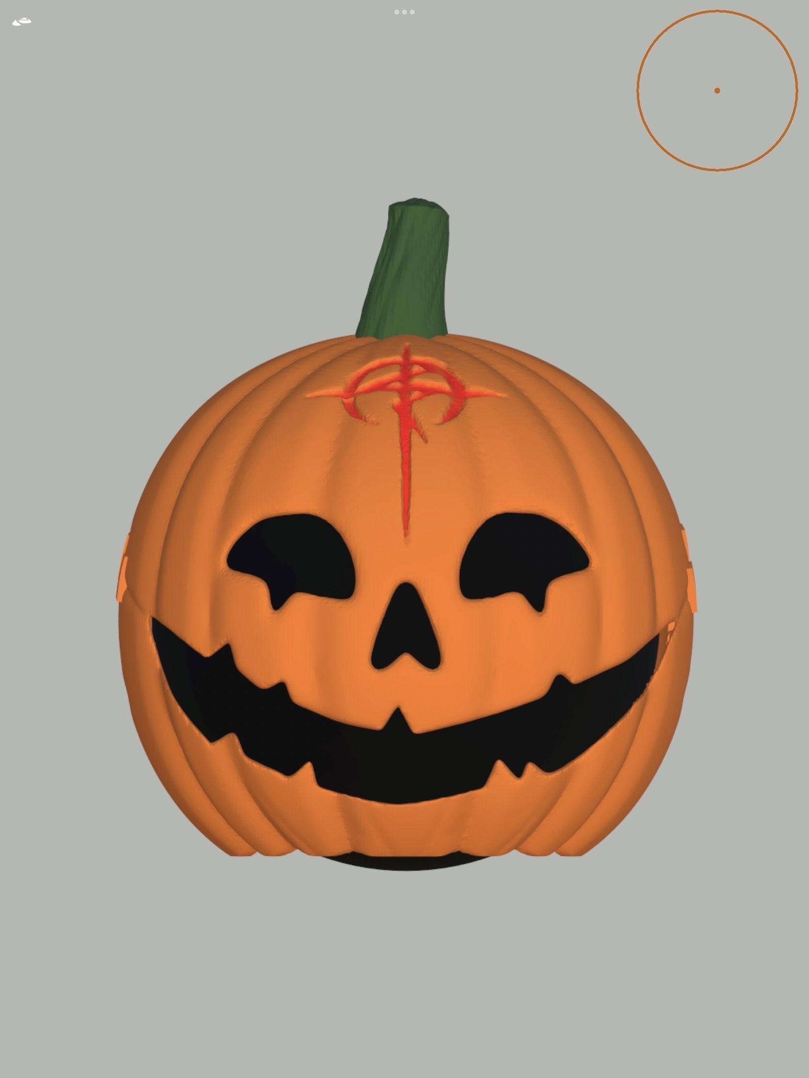 Fake mafty pumpkin helmet 3D print model_1