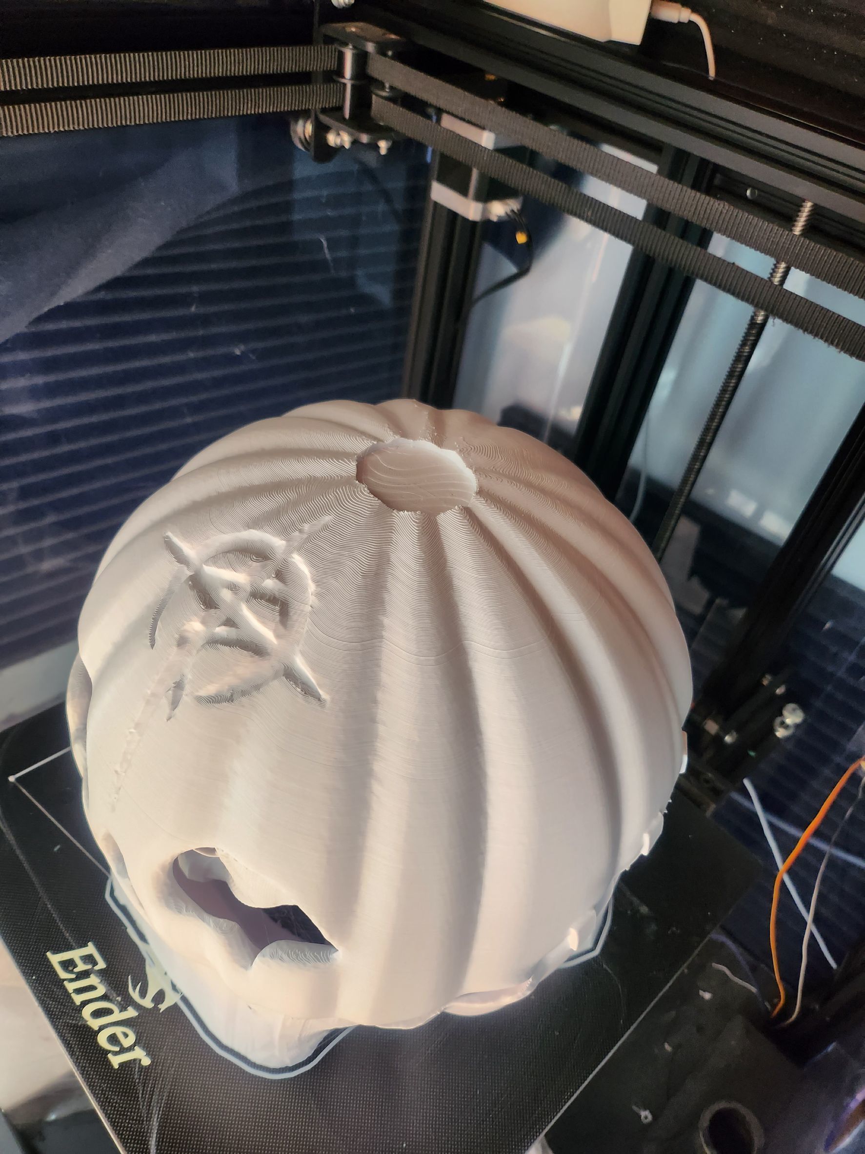 Fake mafty pumpkin helmet 3D print model_16