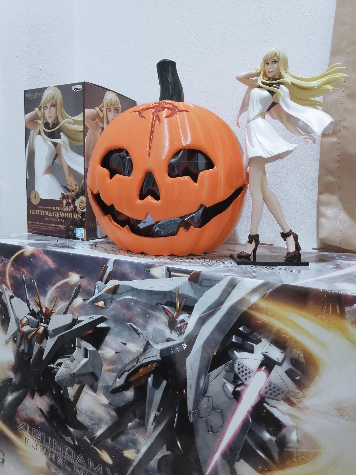 Fake mafty pumpkin helmet 3D print model_10
