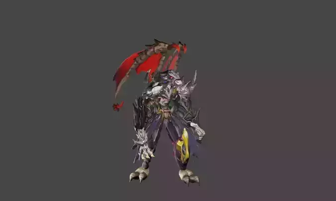 Zeloeman G 2 world of warcraft demon skeleton 3D model
